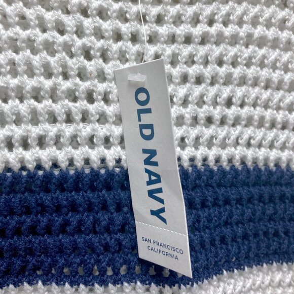 NWT Old Navy Stripe Crochet Sweater - Picture 2 of 6